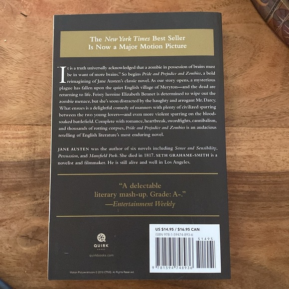 🧟♀️ Pride and Prejudice and Zombies 📖 Special Edition with Movie Photos - Picture 2 of 6